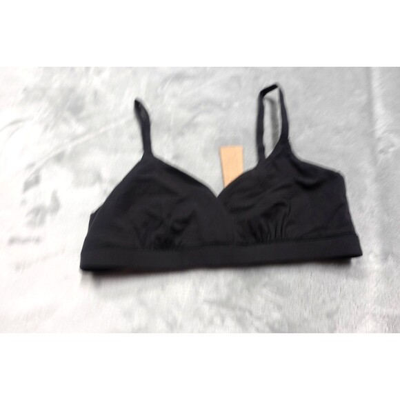 SKIMS Small Black Onyx Fits Everybody Crossover Bralette BR-TRI-9199 NWT - Picture 1 of 7